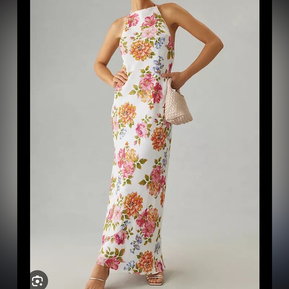 Reformation Selina linen midi dress